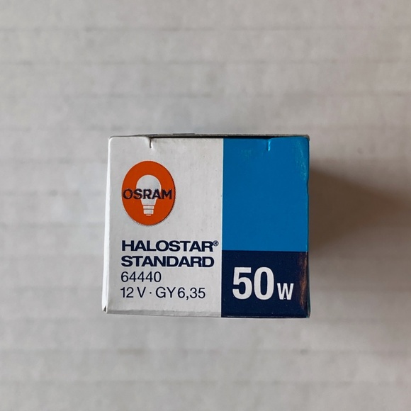 Osram Halostar 50 W Halogen Bulbs Set of 9 in Boxes 12V GY6.35 Bi-Pin Base - Picture 9 of 11